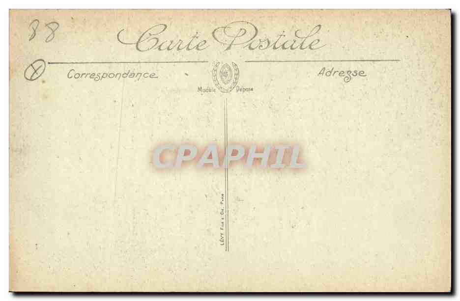 CPA Interieur du Casino Salon de lecture Contrexeville — Verso