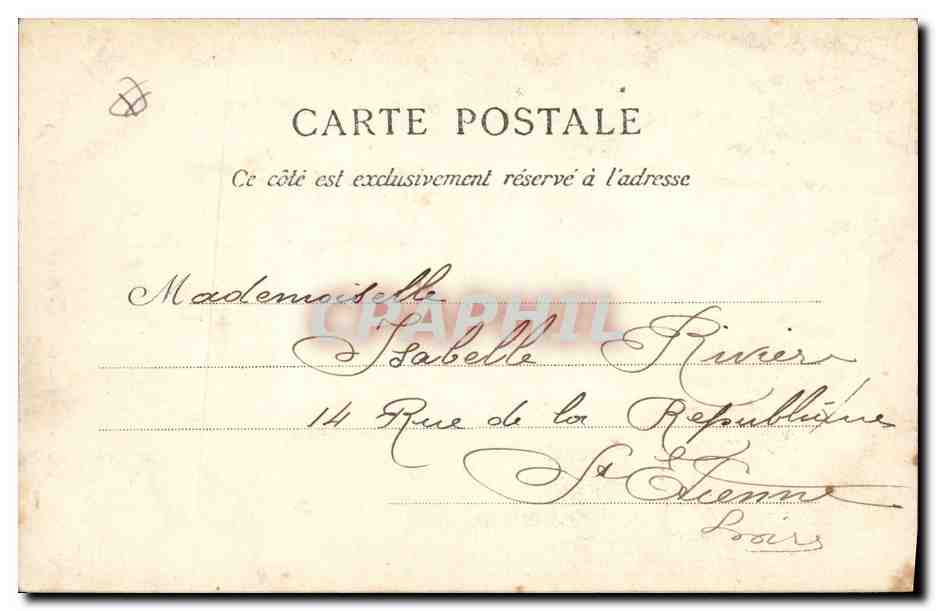 CPA Casino Vichy Salon des Dames — Rückseite
