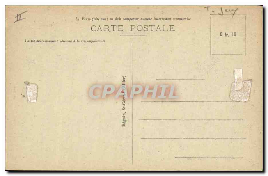 CPA Casino Vichy Salle de jeux du casino — Verso
