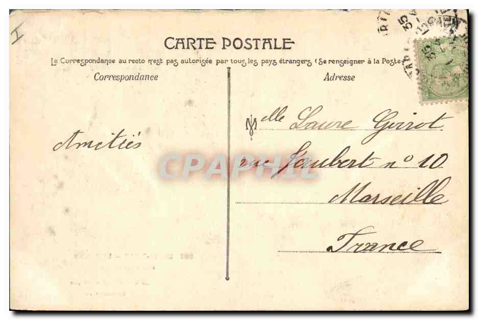 CPA Casino Monte Carlo Une salle de jeu — Rückseite