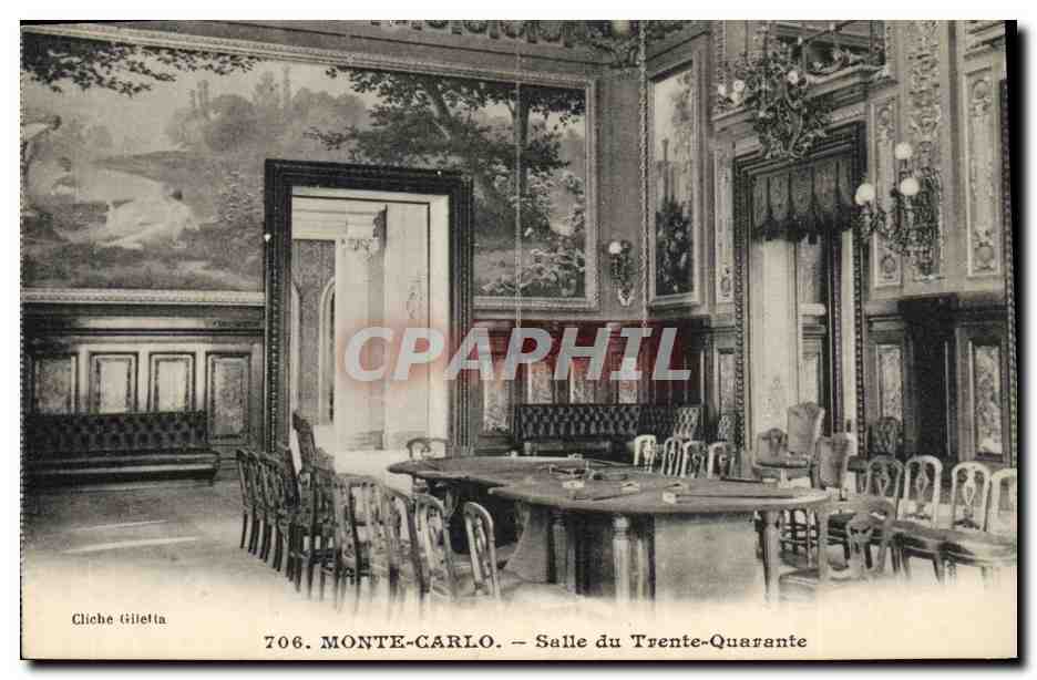 CPA Casino Monte Carlo Salle du Trente Quarante 