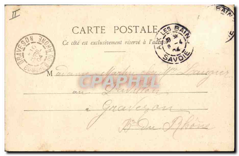 CPA Casino Aix les Bains Salle de jeu du Cercle — Rückseite