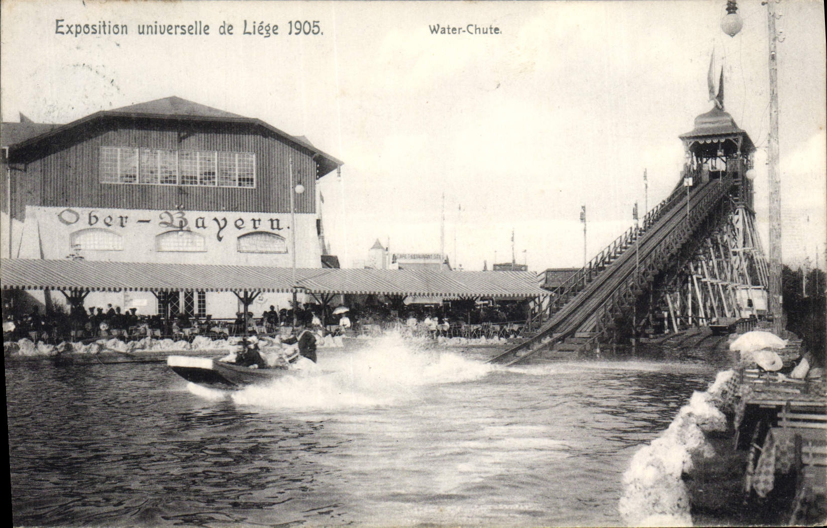 CPA Exposition universelle de Liege 1905 Water Chute 