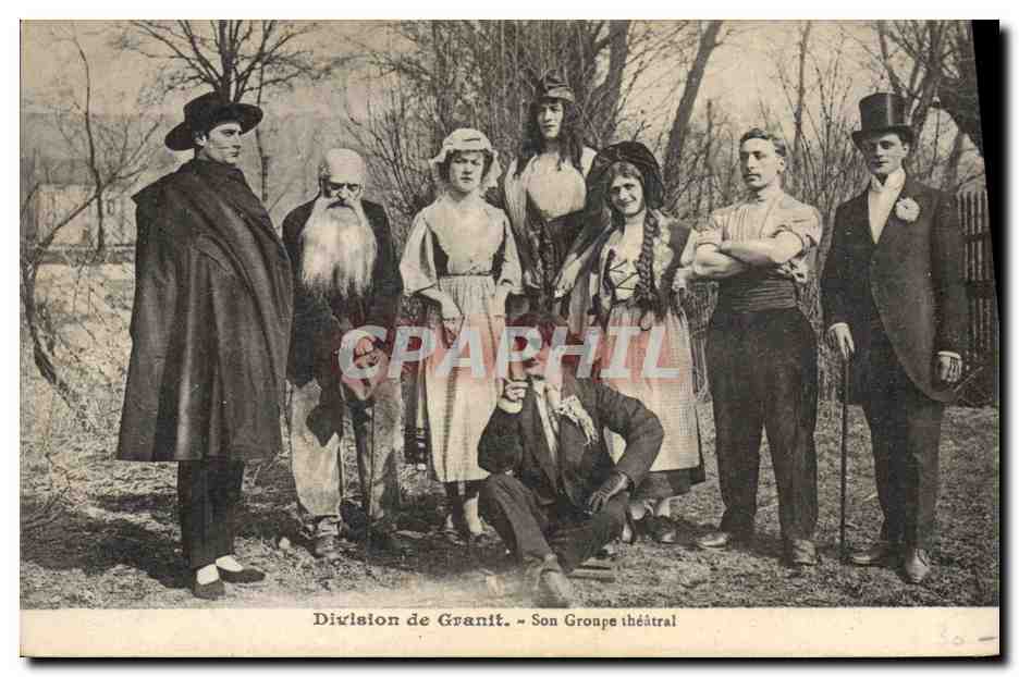 CPA Division du granit Son groupe theatral 
