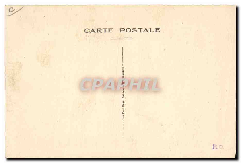 The Wilton — Couple en costume de danseurs avec chiens — Phot. Henri Basovau, Toulouse — Verso