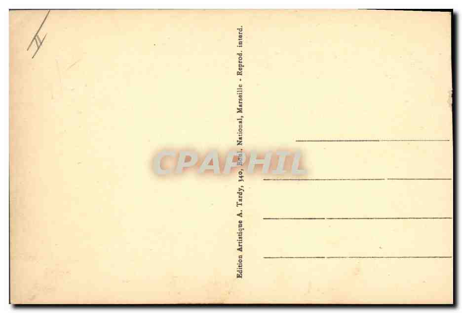 CPA Folklore Art et Charite La farandole dans les ruines du rempart — Verso