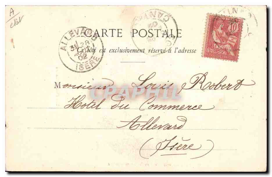 CPA Folklore Un Cabrettaire — Verso