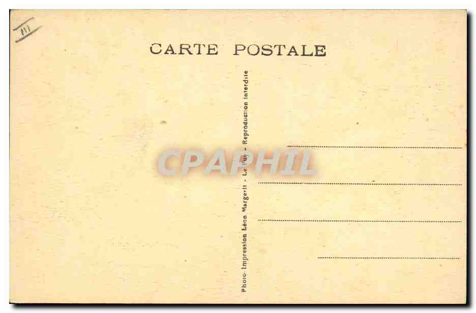 CPA Folklore Bourree — Verso