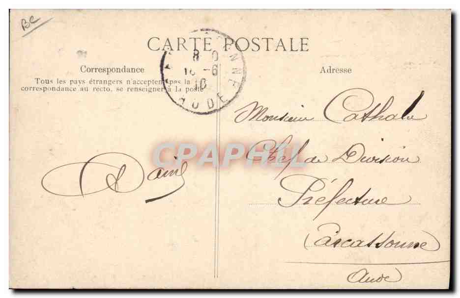 L'Auvergne pittoresque — En route pour la fête — Éditeur E.P.D. n° 3559 — Verso