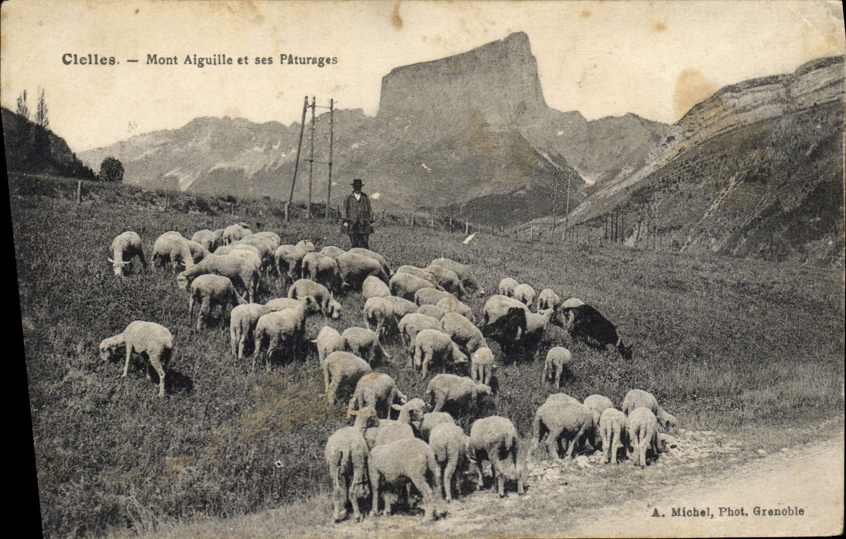CPA Cielles Mont aiguille et ses paturages Moutons