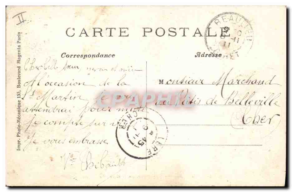 CPA Paris Jardin des plantes Gazelle Mohr Soudan  — Rückseite