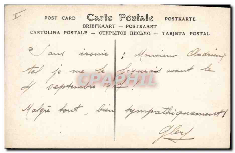 CPA Salon de 1909 L'agneau perdu Lecomte du nouy  — Rückseite