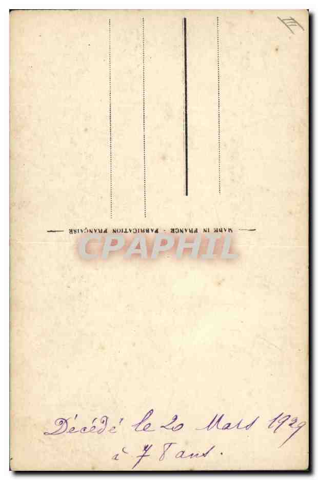 CPA Militaria Marechal Foch  — Verso