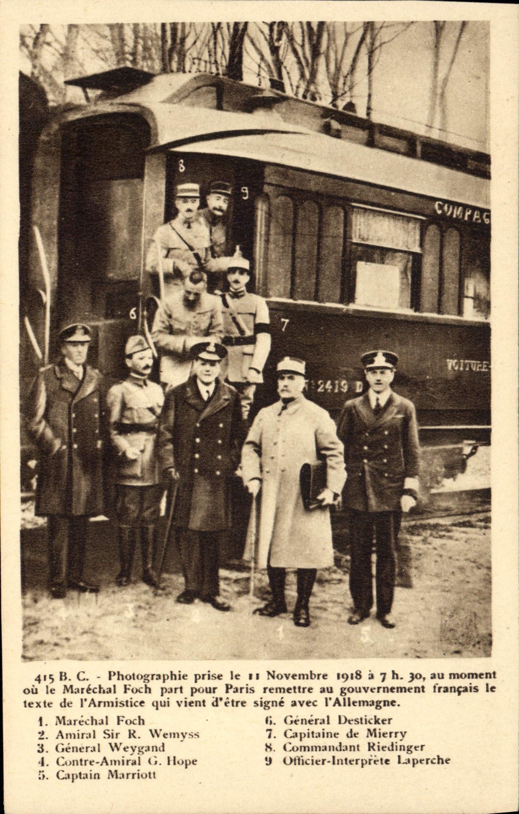 CPA Militaria Armistice Compiegne 
