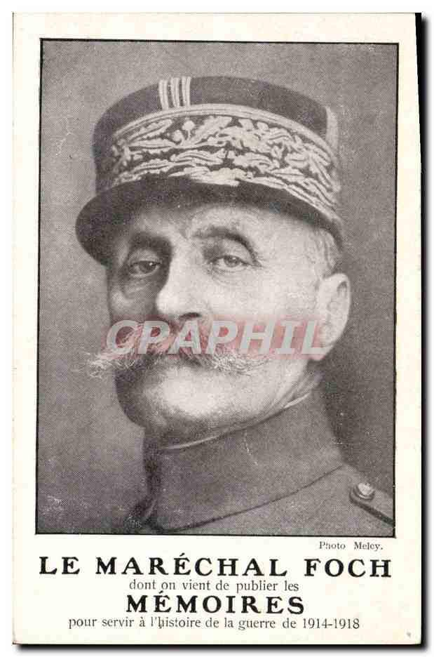 CPA Militaria Marechal Foch Memoires 
