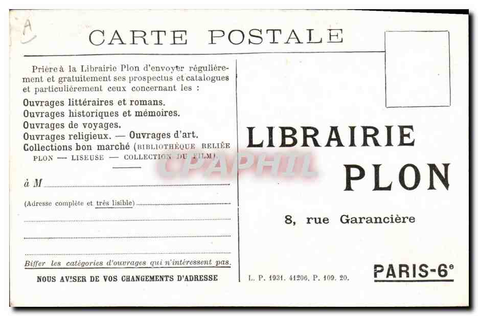 CPA Militaria Marechal Foch Memoires  — Verso