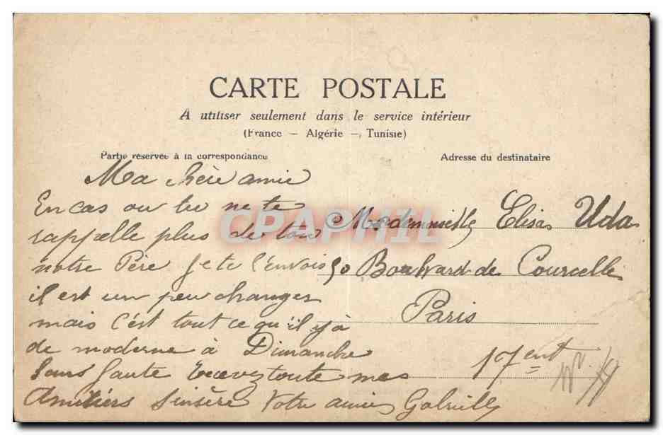 CPA Militaria Priere du soldat Joffre  — Rückseite