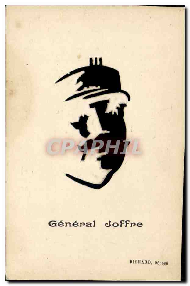 General Joffre — stilisiertes Portrait — Richard, Déposé