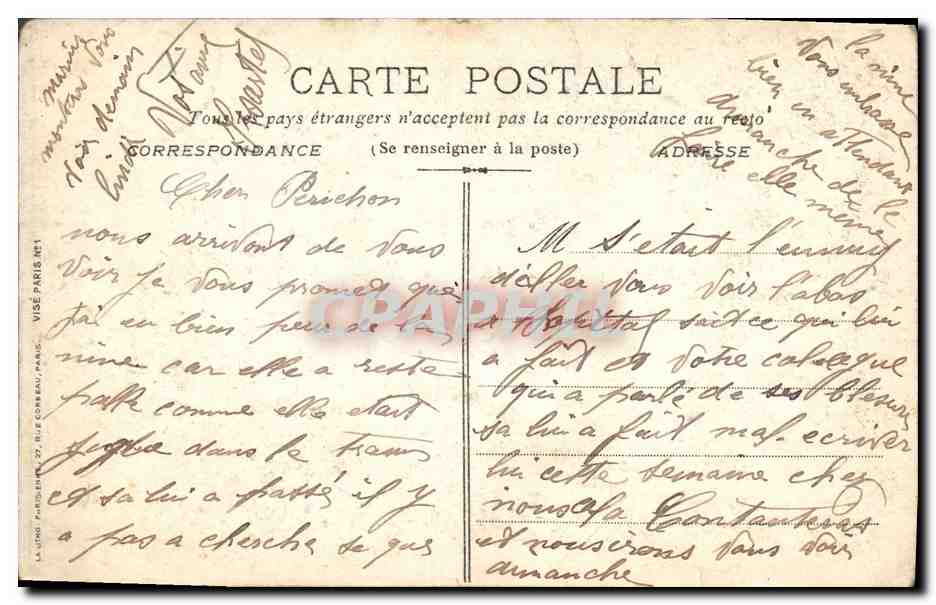 CPA Militaria General Joffre  — Rückseite