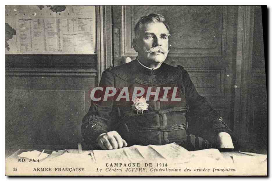 CPA Militaria Le General Joffre Generalissime des armees francaises 