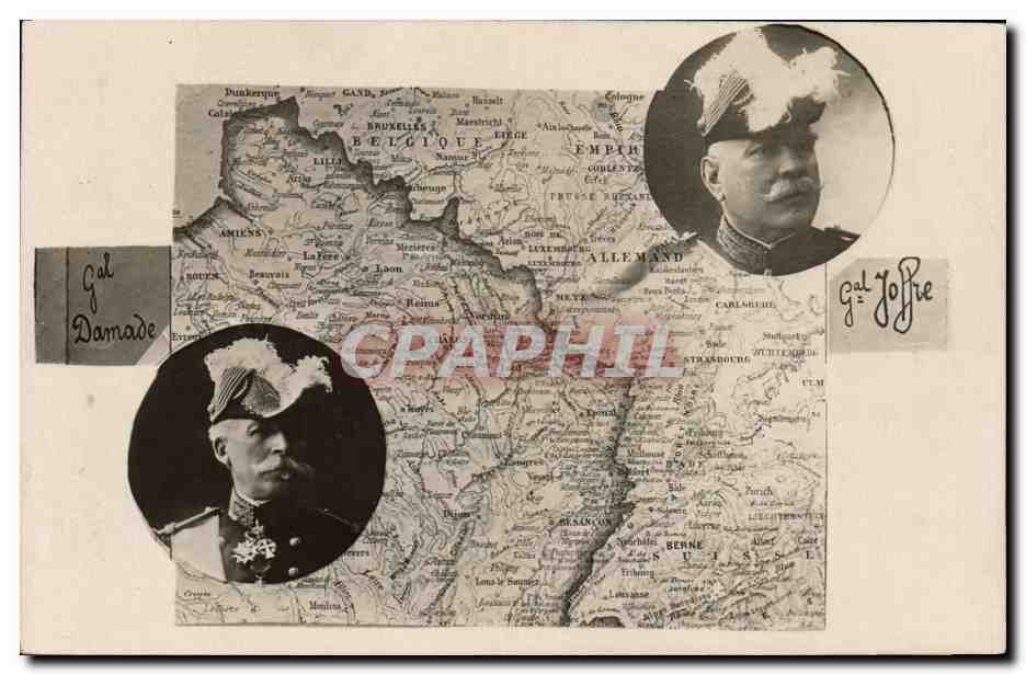 Carte postale illustrée de la Belgique et de l'Allemagne — Gal Damade et Gal Jojire