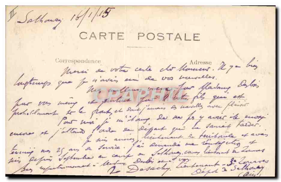 Carte postale illustrée de la Belgique et de l'Allemagne — Gal Damade et Gal Jojire — Verso