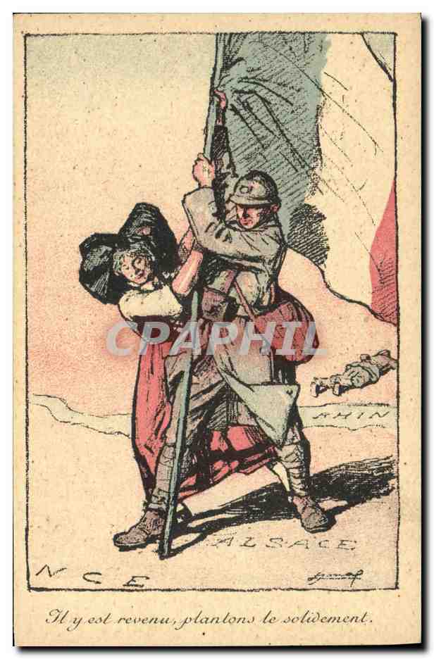 CPA Militaria Alsace