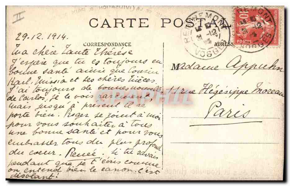 CPA Militaria 1915 Enfant — Rückseite