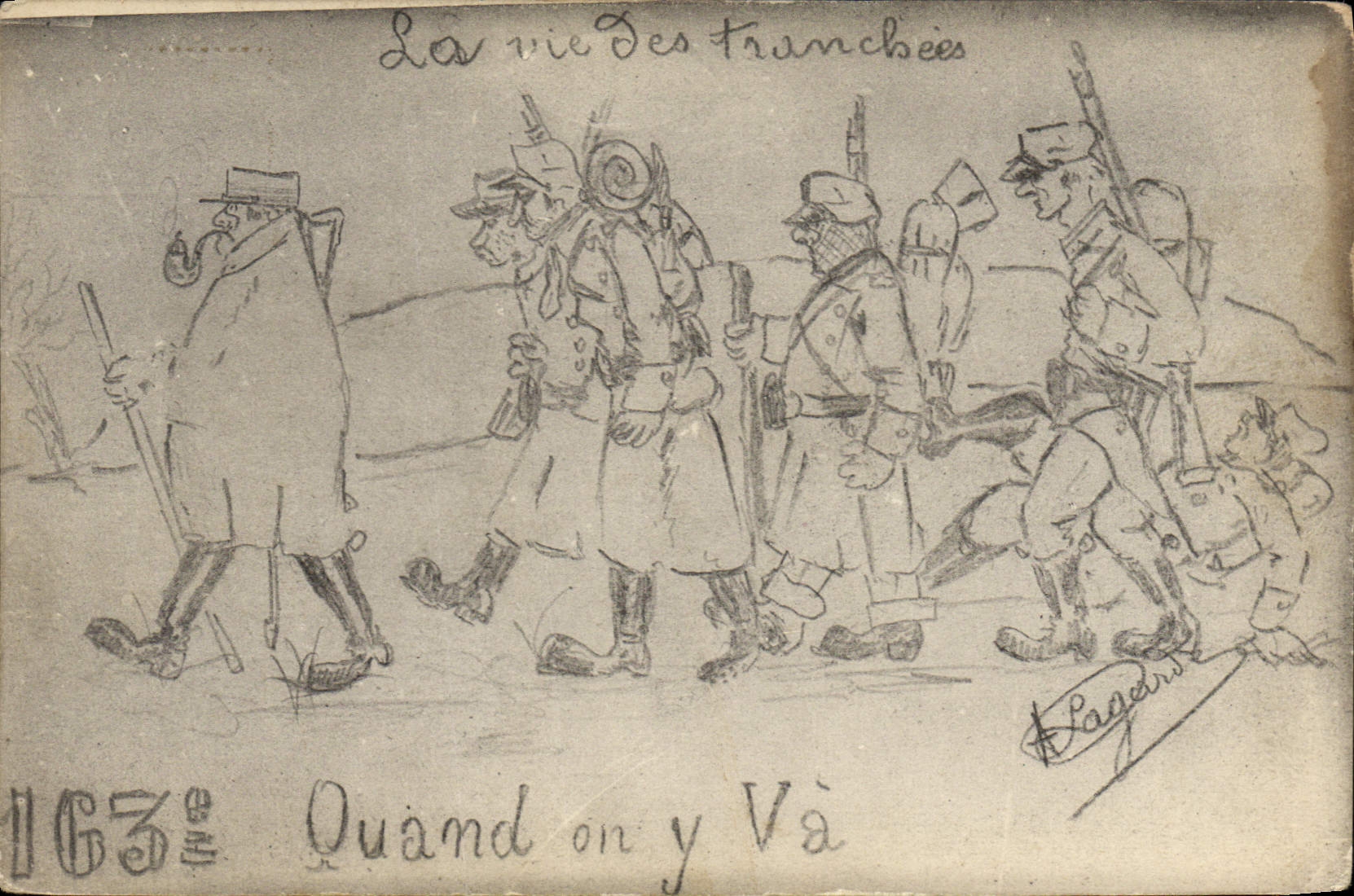 CPA Militaria La vie des trancees 