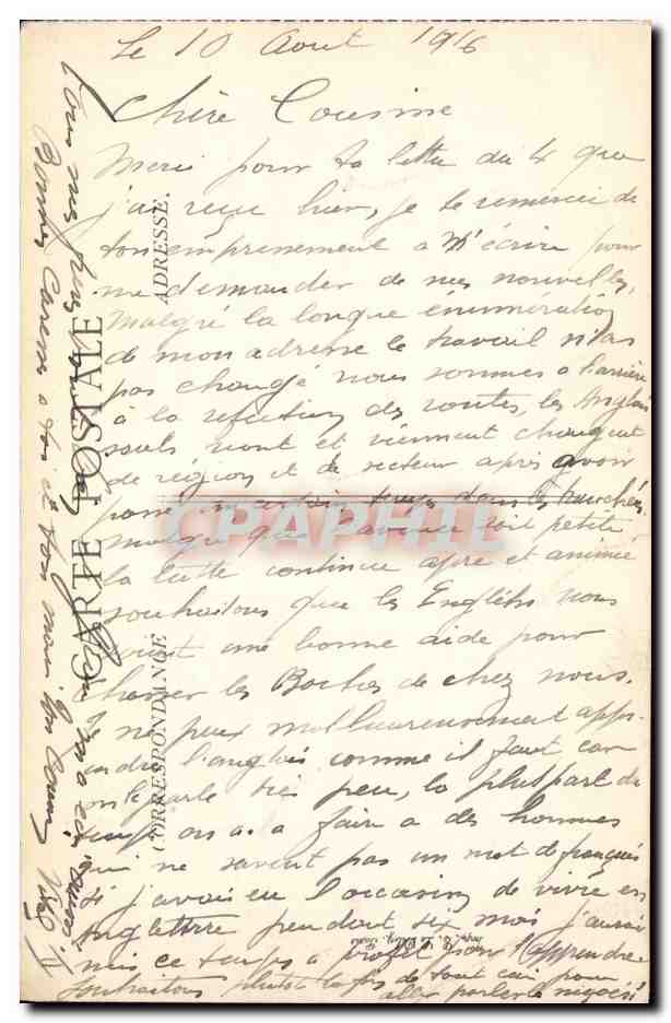 CPA Militaria Bataille de l'Aisne Assaut d'une tranchee allemande — Rückseite