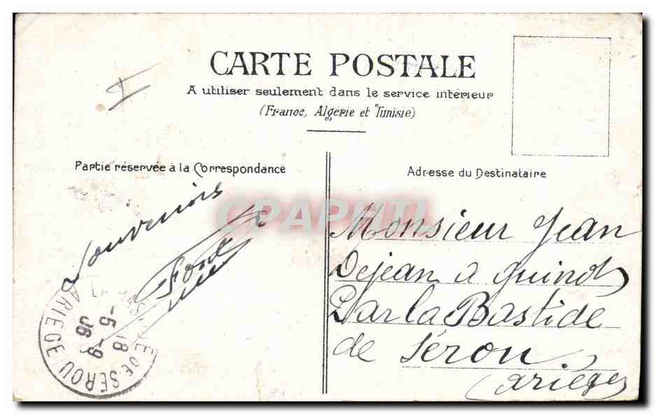 CPA Militaria L'engage volontaire — Rückseite