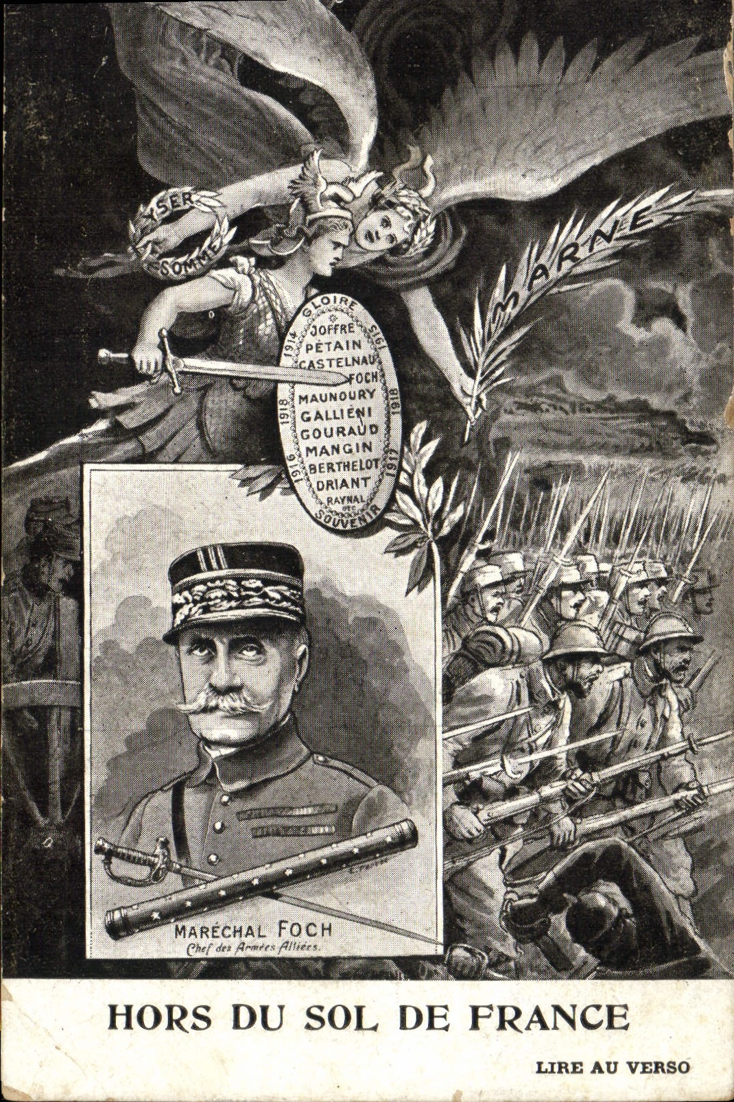 CPA Militaria Hors du sol de France Marechal Foch