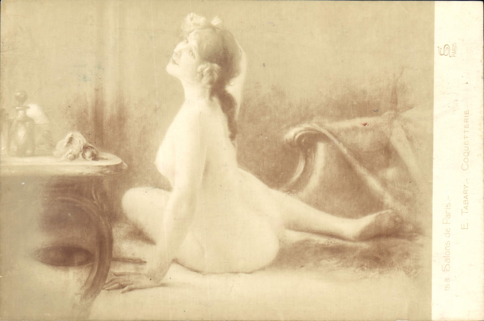 CPA Erotique Salons de Paris Tabary Coquetterie 