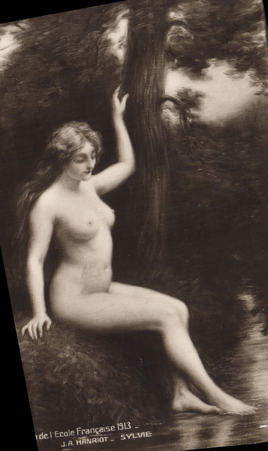 CPA Erotique Salon Hanriot Sylvie 