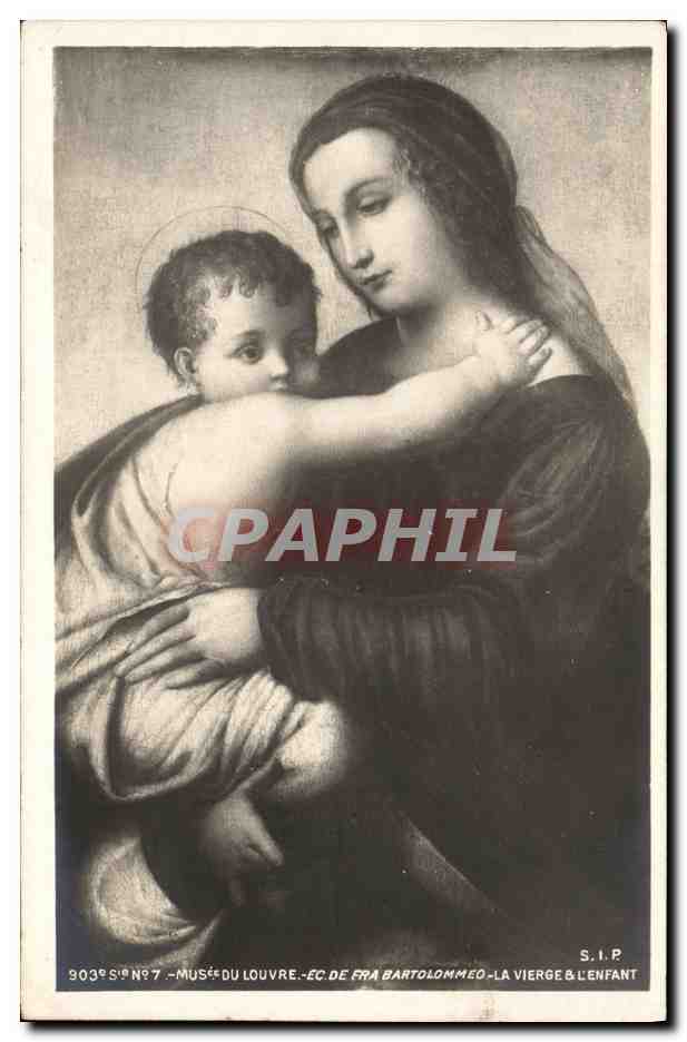 CPA Paris Musee du Louvre Bartolommeo la vierge et l'enfant 