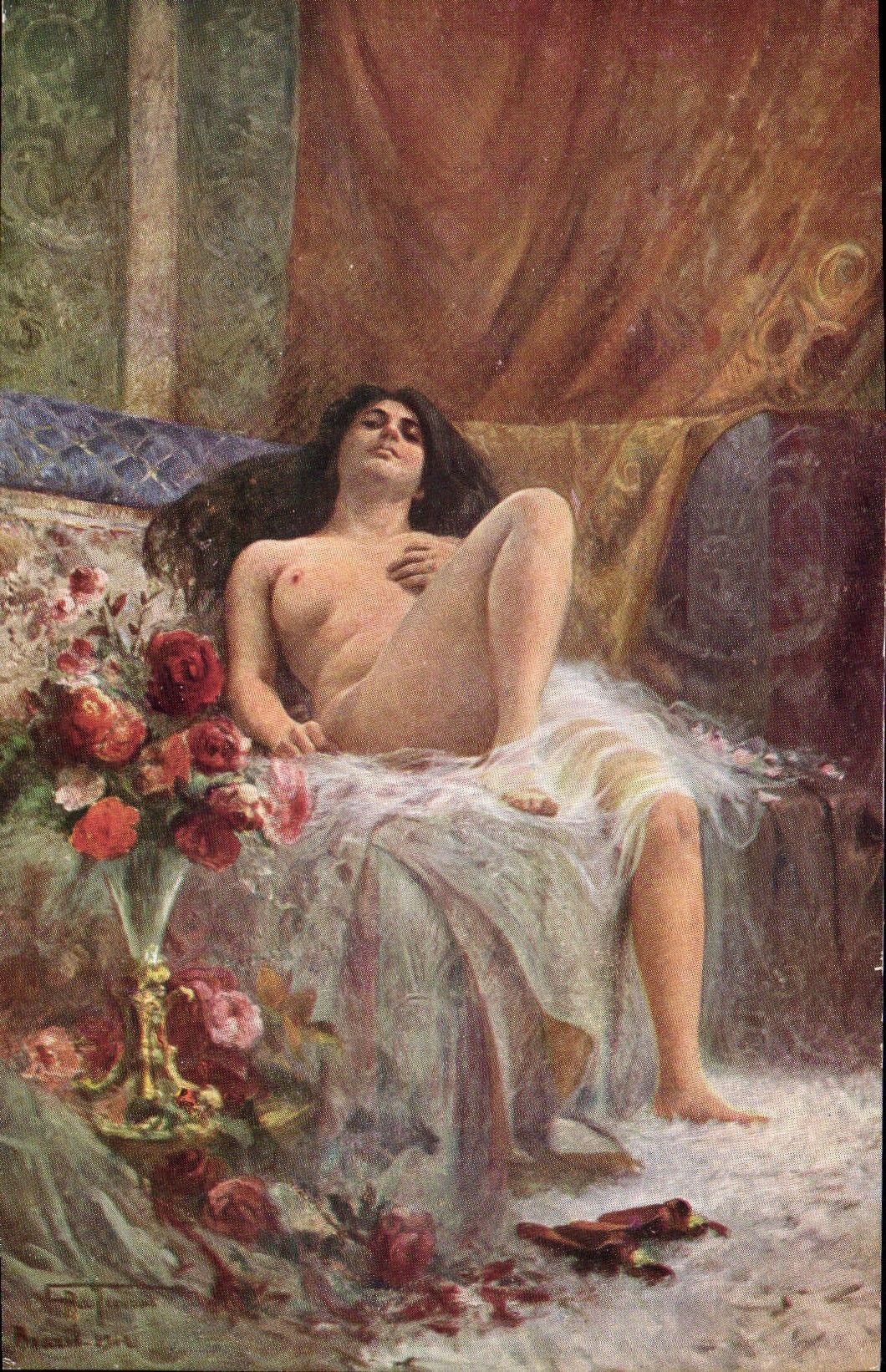 CPA Erotique Antonio Parreiras Fleur bresilienne 