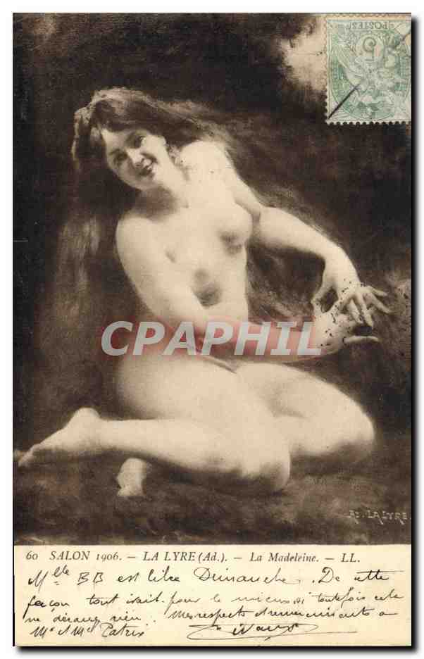 CPA Erotique Salon 1906 La lyre La Madeleine 