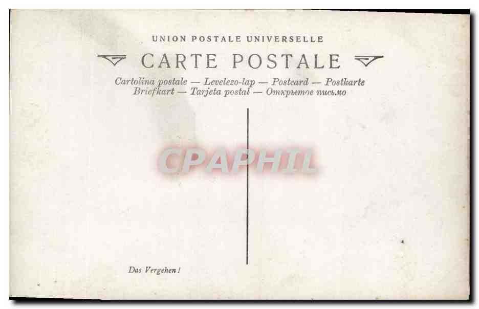 CPA Erotique Femme Barrau la faute  — Verso