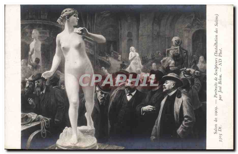 CPA Erotique Salon 1909 Installation des salons Jose Belon 