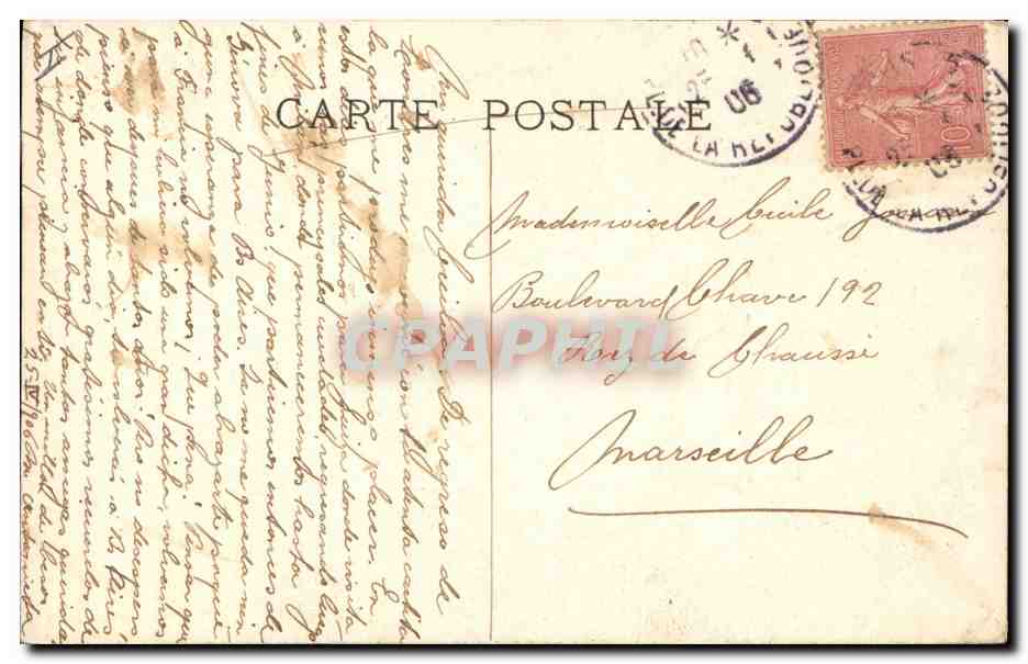 CPA Paris Musee du Louvre Sainte Cecile Zampieri  — Verso