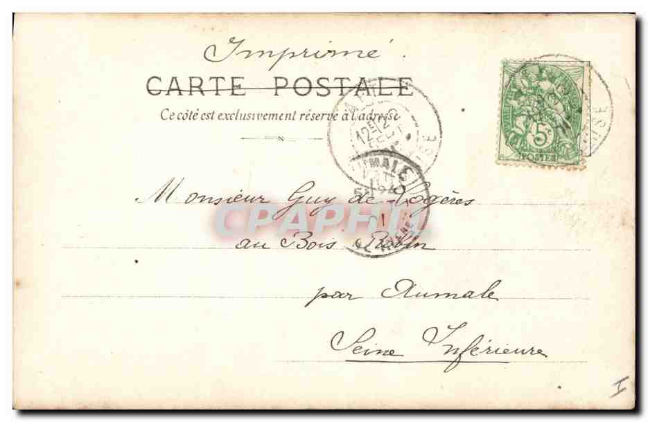 CPA Entre deux etapes Marius Roy  — Verso