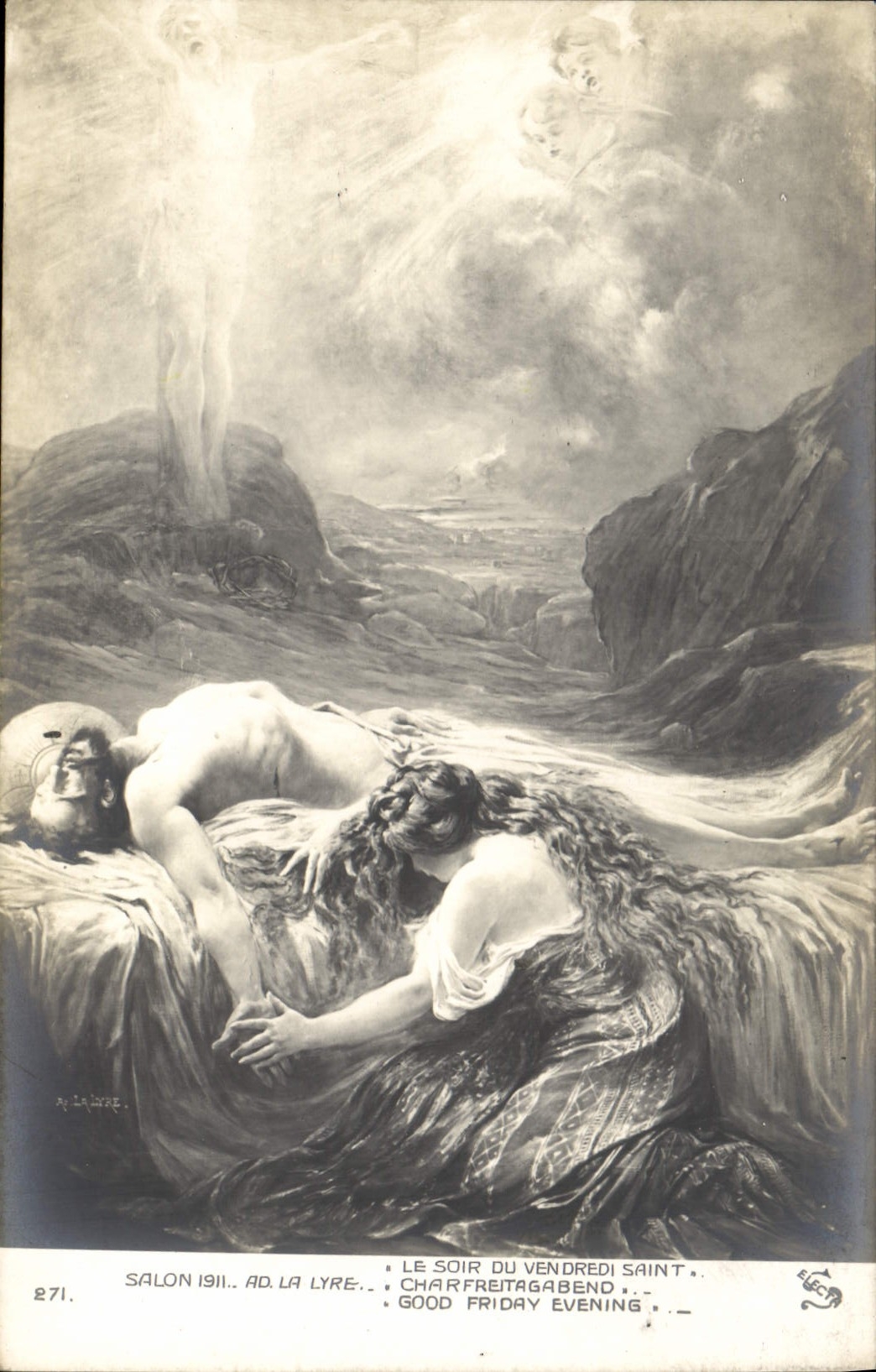 CPA Salon 1911 le soir du vendredi Saint 