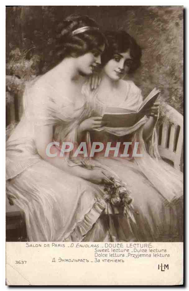 CPA Salon de Paris Douce lecture Enjolras 