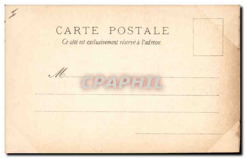 CPA Portrait de Mme Recamier  — Verso
