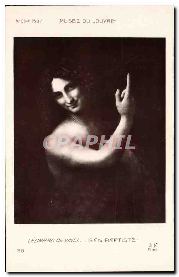 CPA Leonard de Vinci Jean Baptiste Paris Musee du Louvre 
