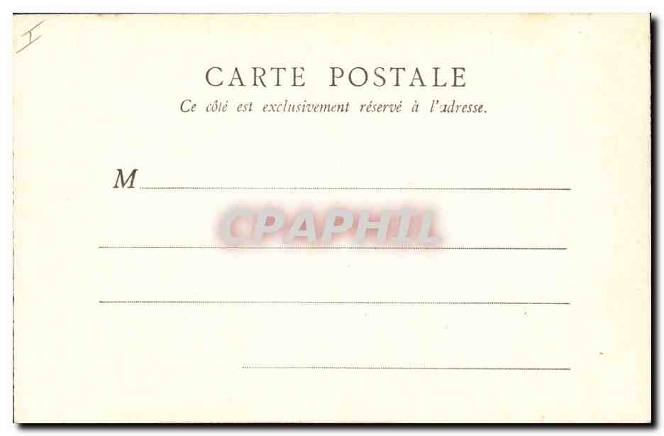 CPA Lancret Paris Musee du Louvre  — Verso