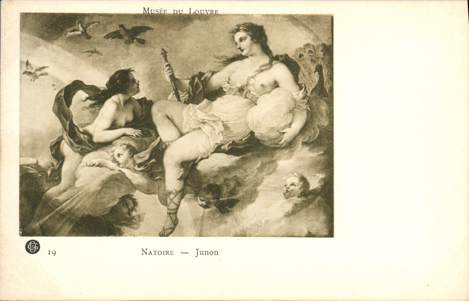 CPA Natoire Junon Paris Musee du Louvre 