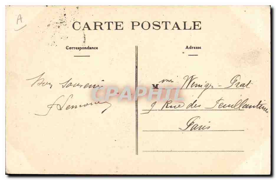 CPA Folklore Au Pays Marchois  — Verso