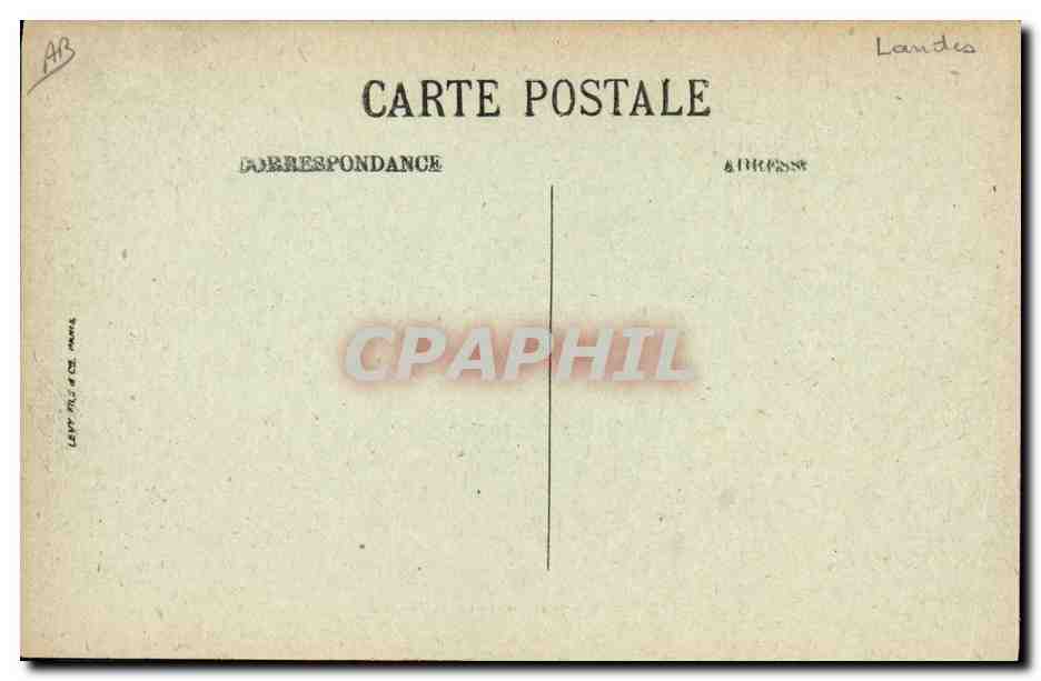 CPA Folklore Berger et son troupeau Moutons  — Verso