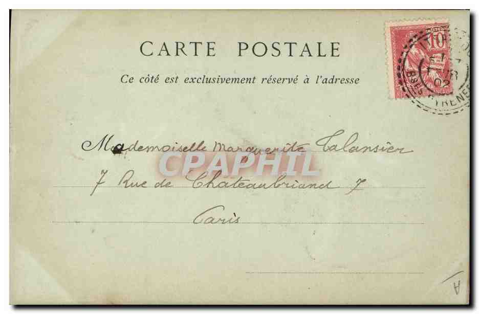 CPA Folklore Arcachon Bergers landais Moutons — Verso